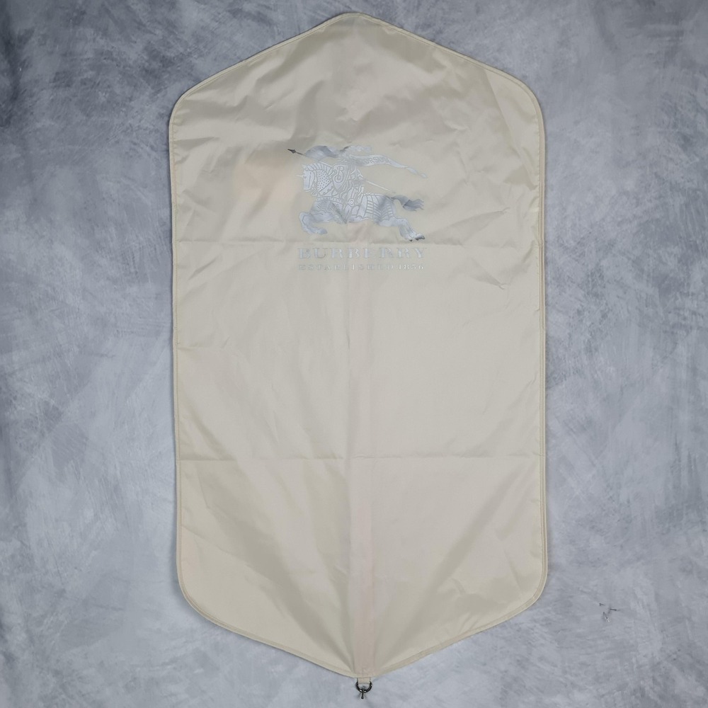 Burberry Beige Garment Bag Soft Case Shirt Suit Cover Travel Burberry Logo
